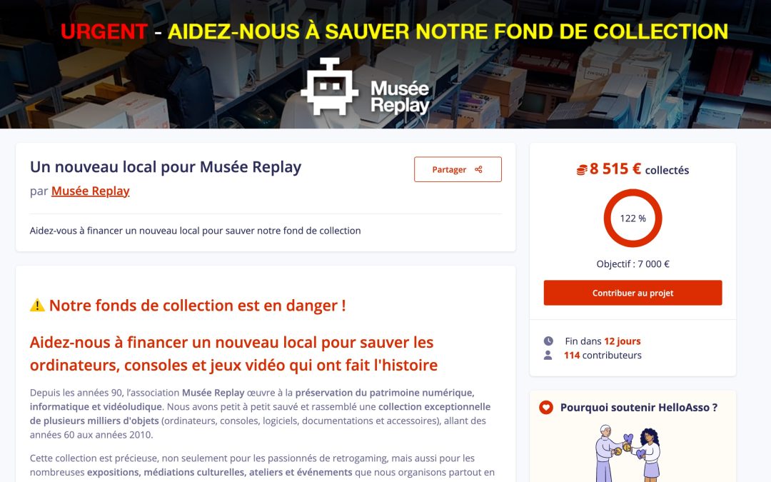 Musée Replay : un record pour la mémoire numérique